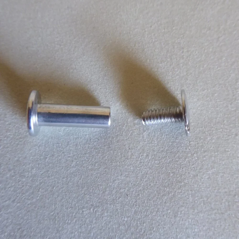 NEW .5” ALUMINUM POST SCREW BOOK BINDING HOLE PUNCH BINDERY POSTS 40 SETS